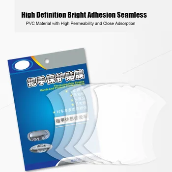 

5pcs Car Door Handle Transparent Protective Film Door Handle Paint Protectors PVC Car Scratch Film Guard Accessories