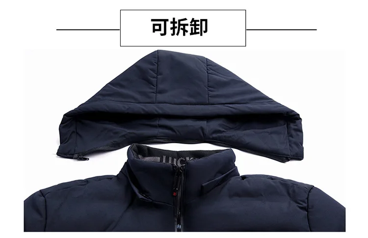 Winter Dad Cotton-padded Jacket Mid-length Thick Cotton Coat 40-Year-Old 50 Middle-aged MEN'S Cotton-padded Coat Men's