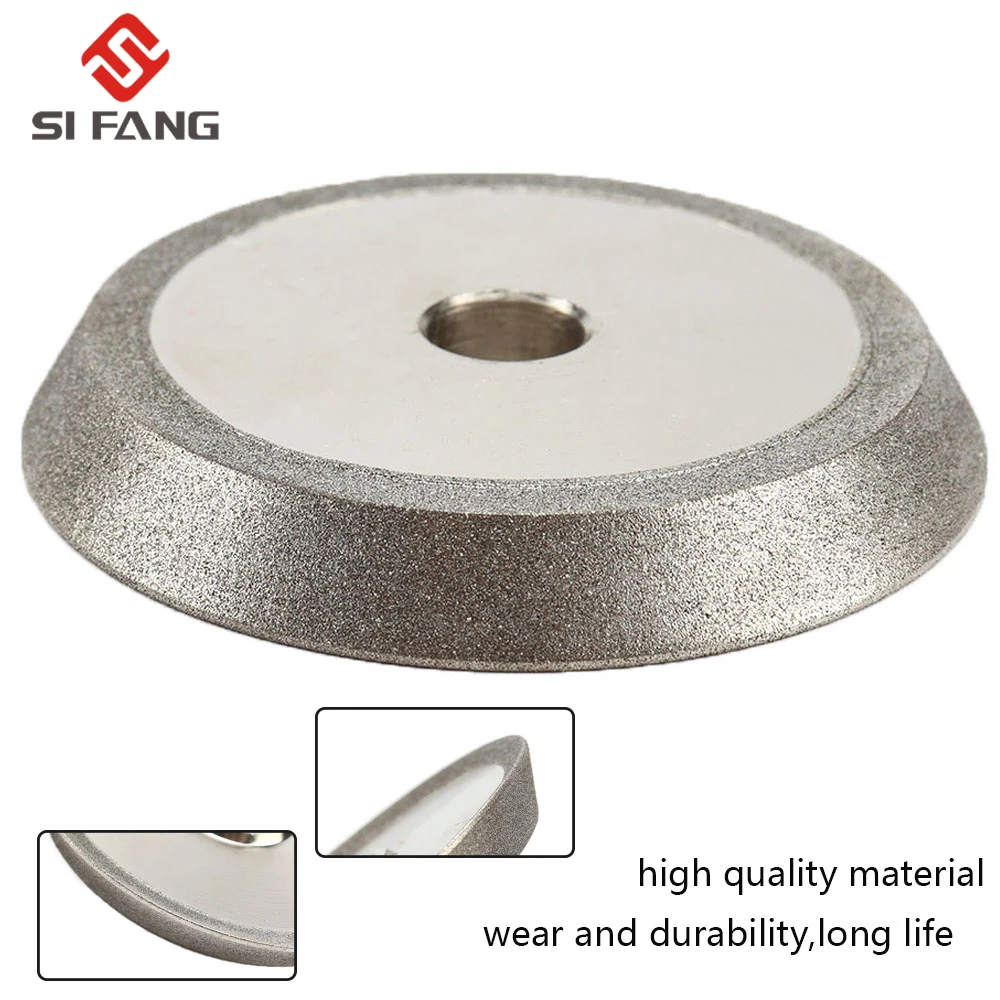 78mm Diamond Grinding Wheel Dish Grinder Circle Sharpener Disc For Carbide Metal Tungsten Steel