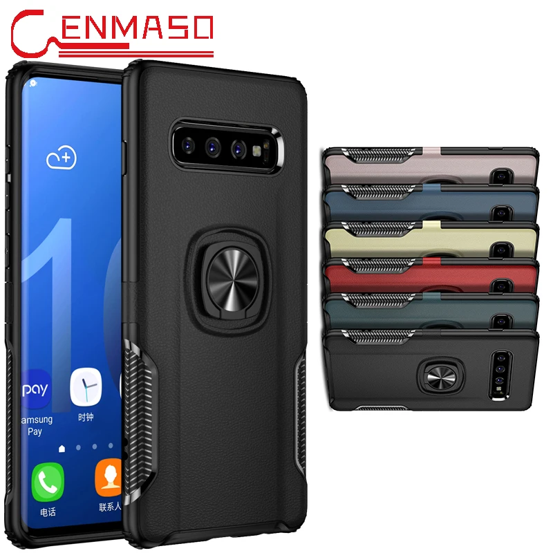 Чехол с кронштейном S10 5G для Samsung Galaxy S10e S9 S8 Plus A5 A6 A7 A8 A9 2018 A750 кольцевой магнит