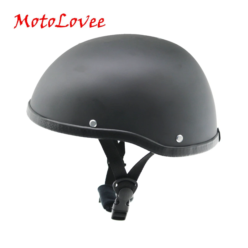 MotoLovee Motorcycle Helmet For Harley Vintage Half Face Helmet Retro German Chopper Cruiser