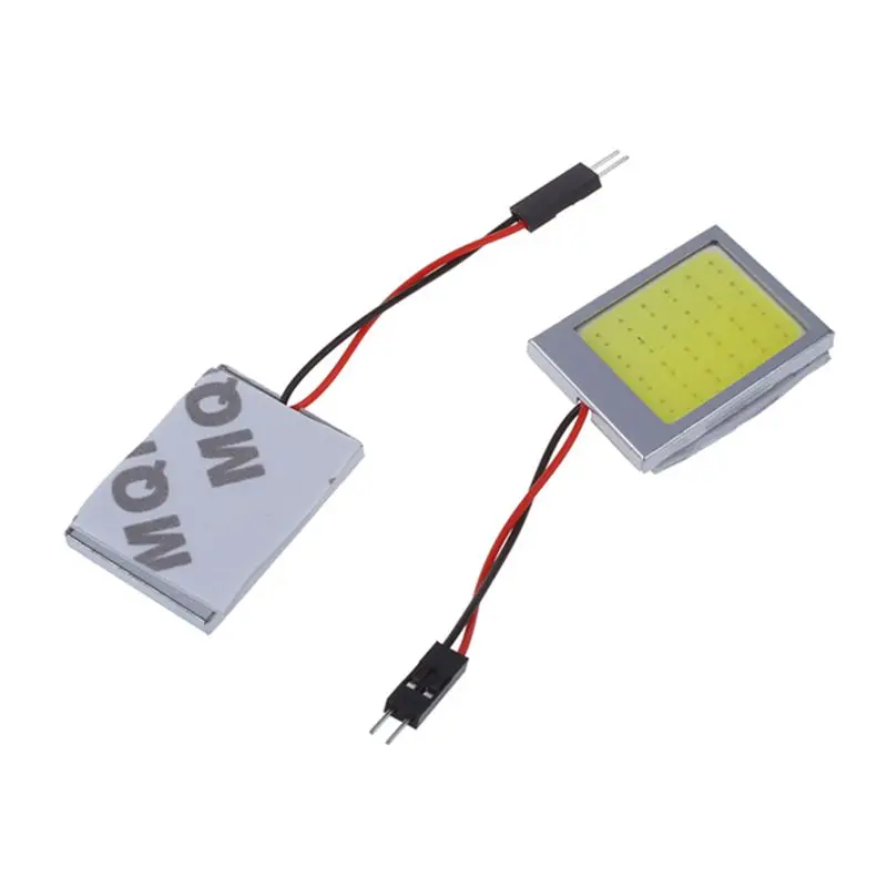 2 X T10 панель 24 SMD COB Светодиодный лампа для чтения автомобиля/потолочный