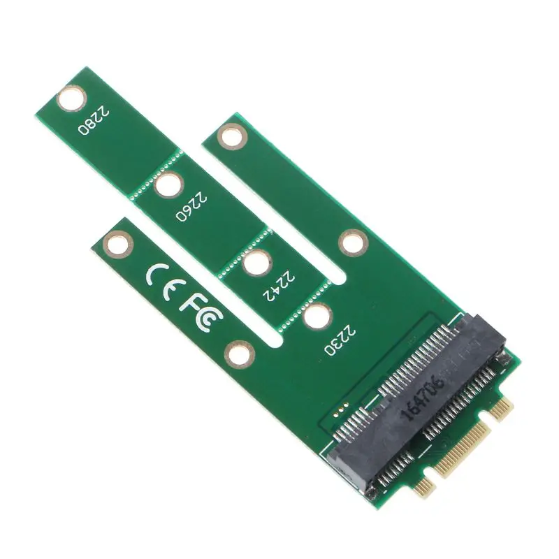 

M.2 B Key to mSATA Adapter Card Mini PCI-e Add-on Converter SSD 2242 2230 2260 W91A