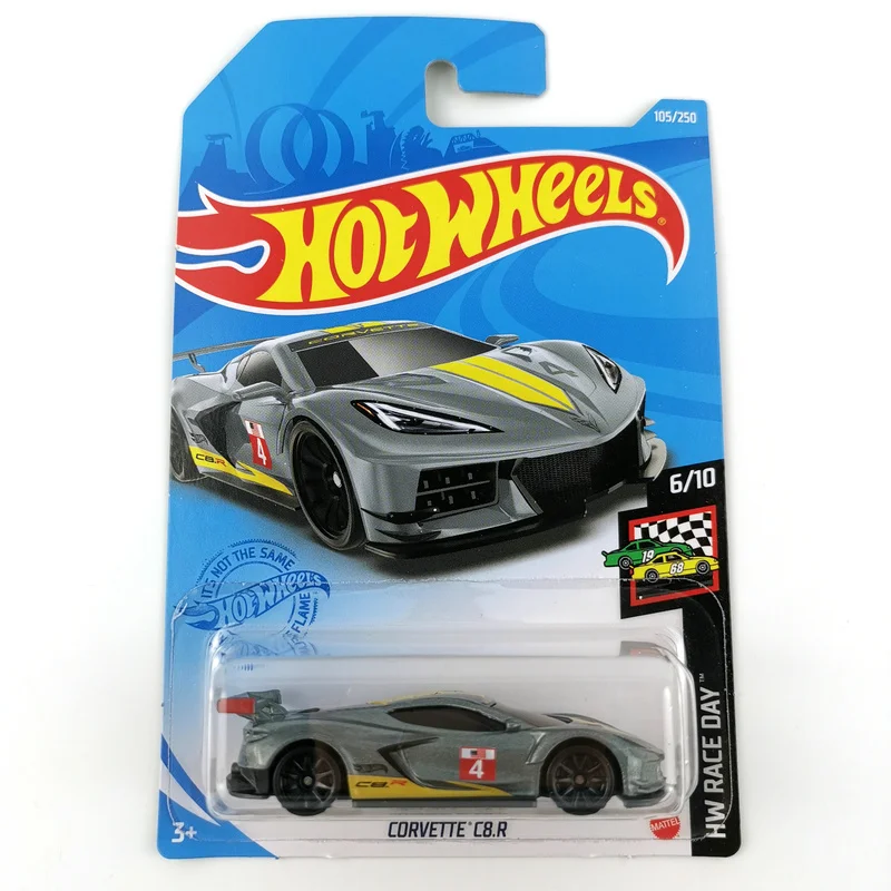 

2021-105X Hot Wheels 1:64 CORVETTE C8 R Edition металлические Литые модели автомобилей, детские игрушки, подарок, 4 заказа