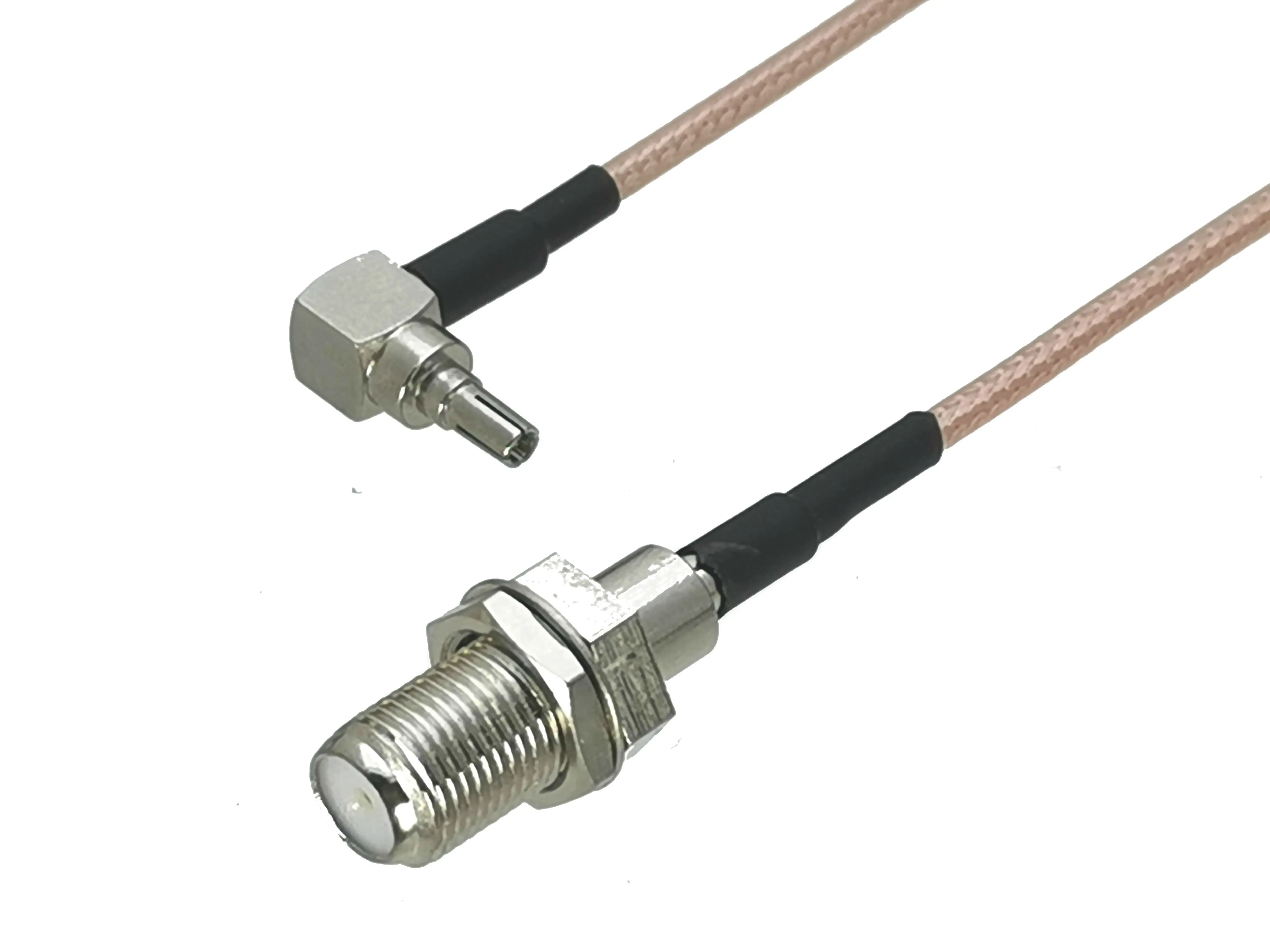 1Pcs RG316 F TV Female bulkhead to CRC9 Male Plug Right angle Connector RF Coaxial Jumper Pigtail Cable For USB Modem 4inch~10M |