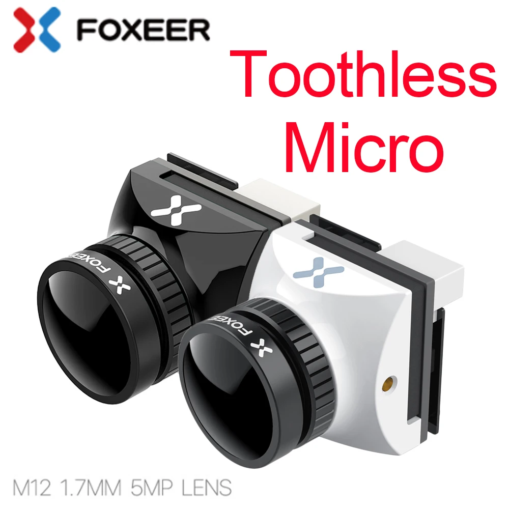 Online Foxeer Zahnlos Micro CMOS 1 2 1,7mm 1200TVL PAL NTSC 43 169 FPV Kamera mit OSD 4,6 20 V natürliche Bild Für RC FPV Drone