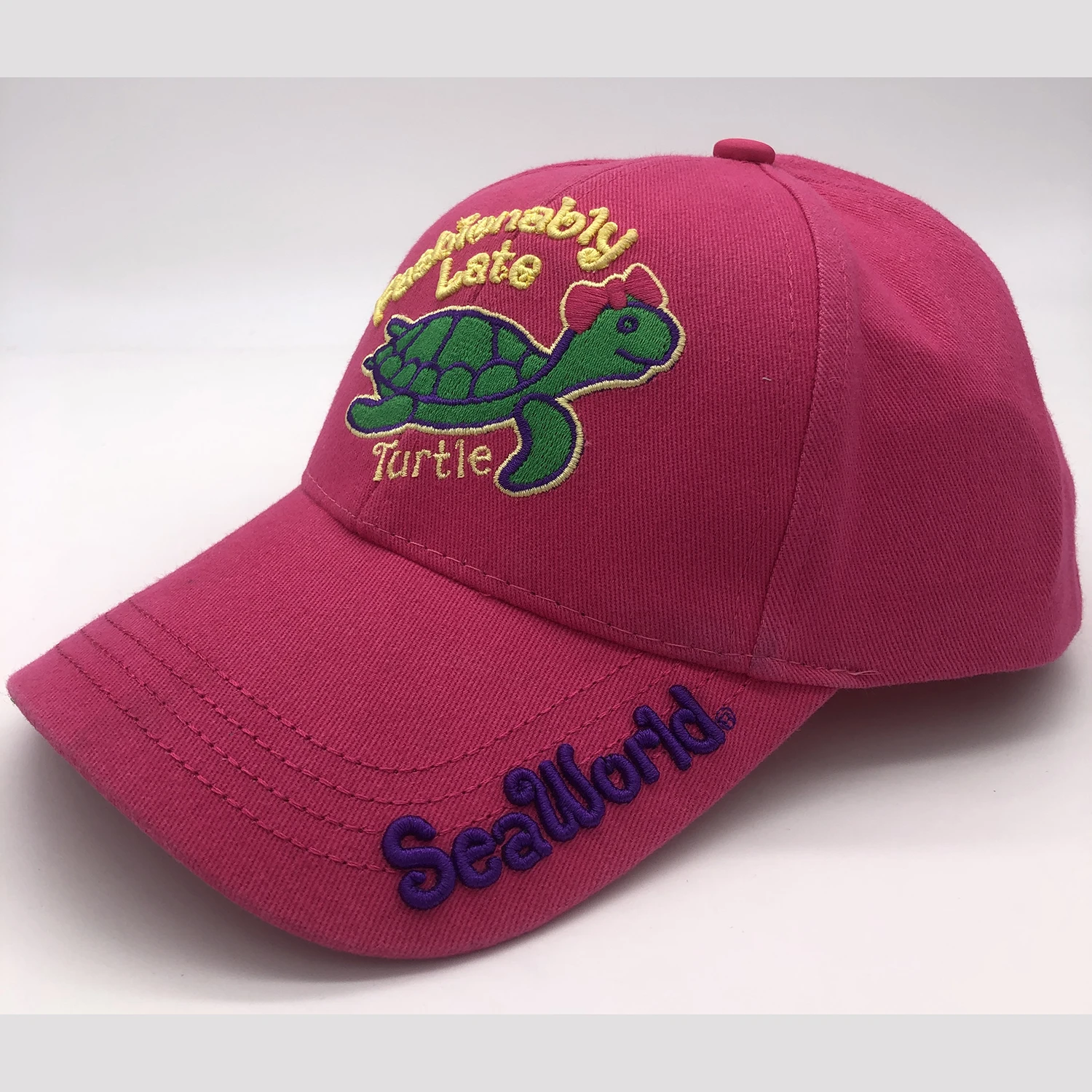 Бейсбольная кепка seaworld с вышивкой животных, как ваш логотип, регулируемая Спортивная Кепка от производителя