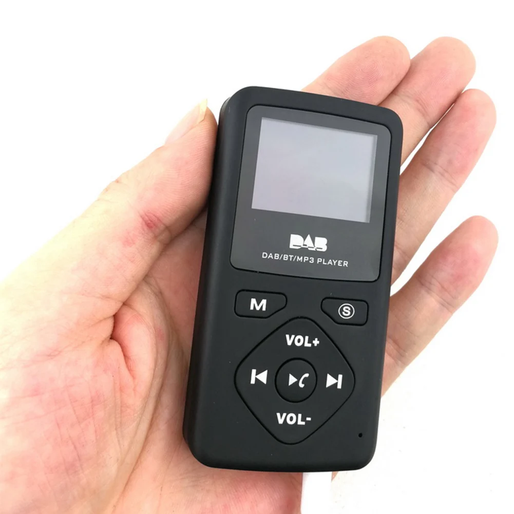 DAB-P7 Pocket LCD Display MP3 Player Radio Receiver Portable FM Digital Radio FM Radio Station Broadcast Mini Supports TF Card