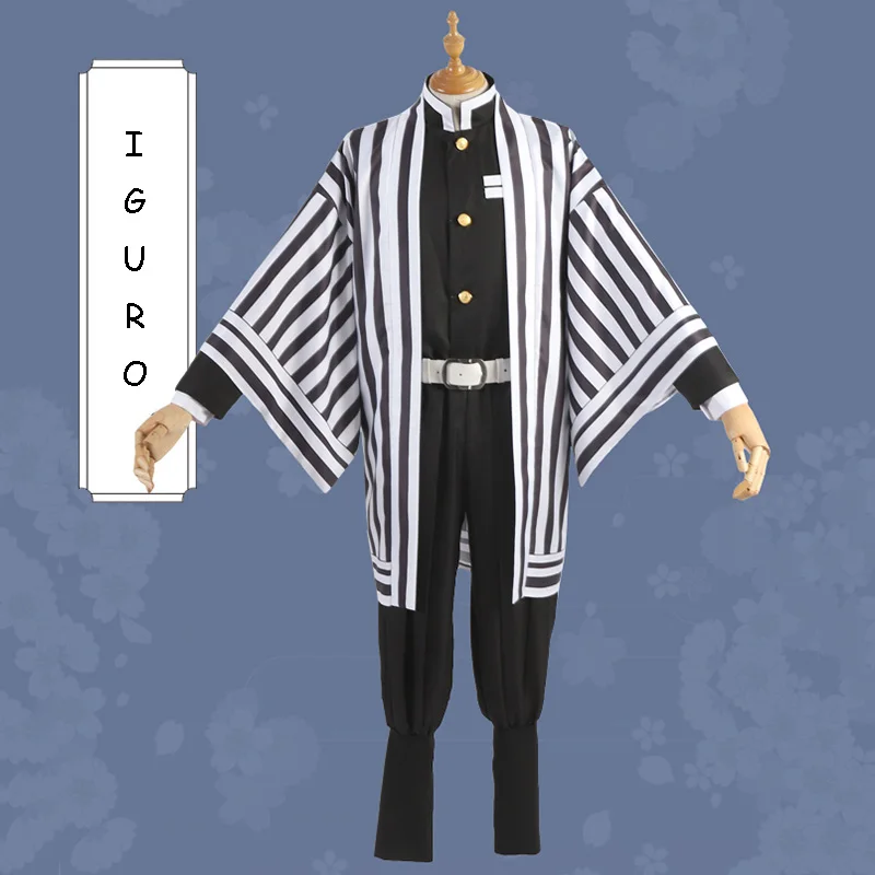 Costume Аниме Demon Slayer Kimetsu No Yaiba Косплей костюмы Obanai Iguro Косплей Костюм Хэллоуин вечерние лопасти демона игра костюм - Цвет: Costume