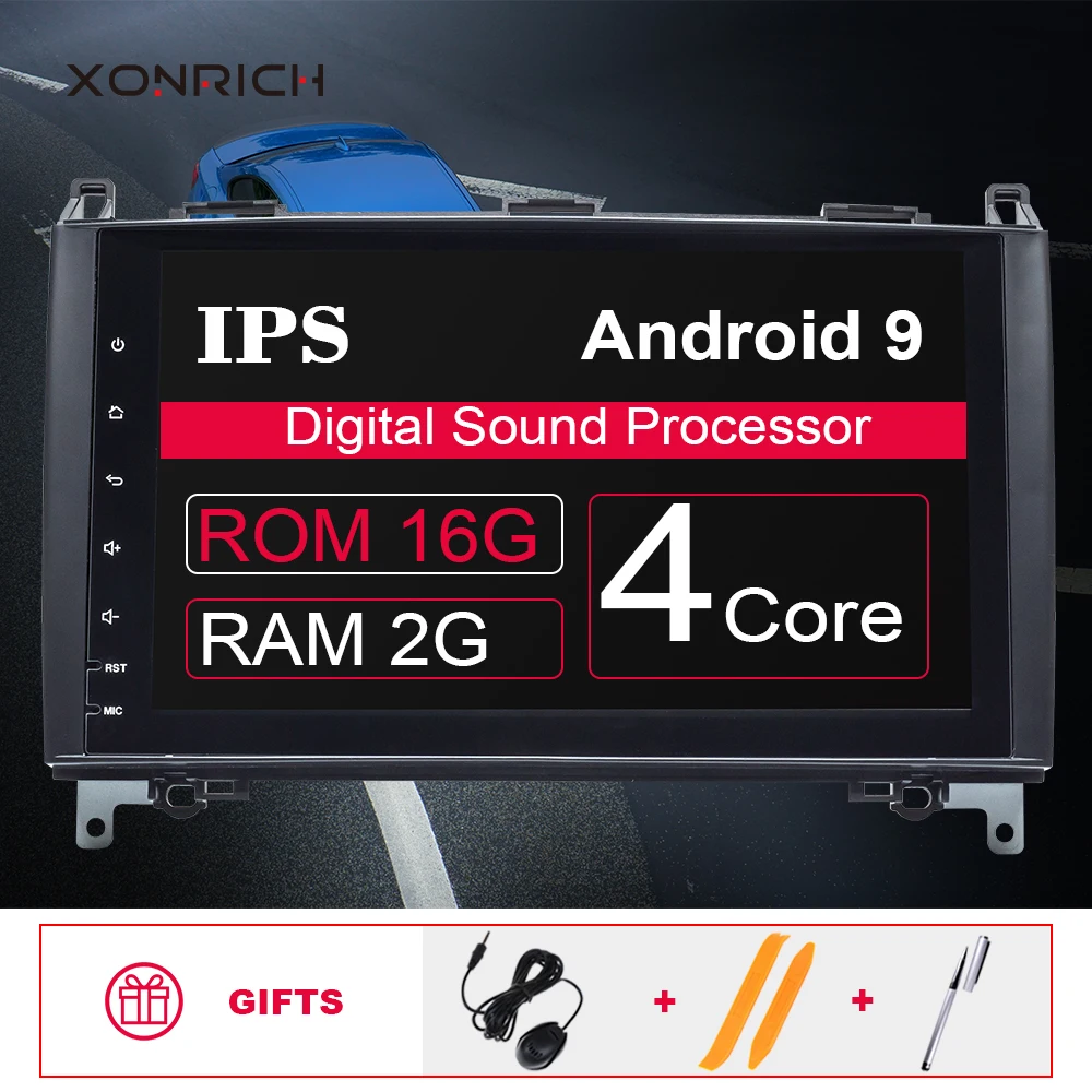 

2 din android 10 Car Radio Multimedia GPS Head unit for Mercedes Benz B200 Sprinter W906 A B Class W169 W245 Viano Vit W639 DVD
