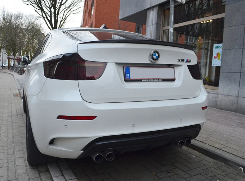 

ABS PAINT CARBON FIBER REAR WING TRUNK LIP TAIL SPOILER FOR BMW X6 E71 2008 2009 2010 2011 2012 2013 2014