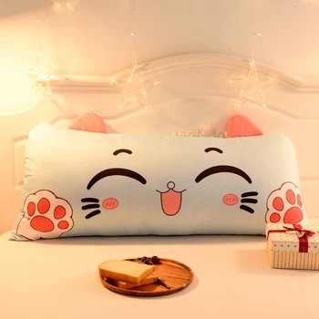 

Pet Cat Shape Pillow Inner Kids Bedroom Decor Cotton Round Body Cushion Rectangle Sleep Nap Pillow Home Gift
