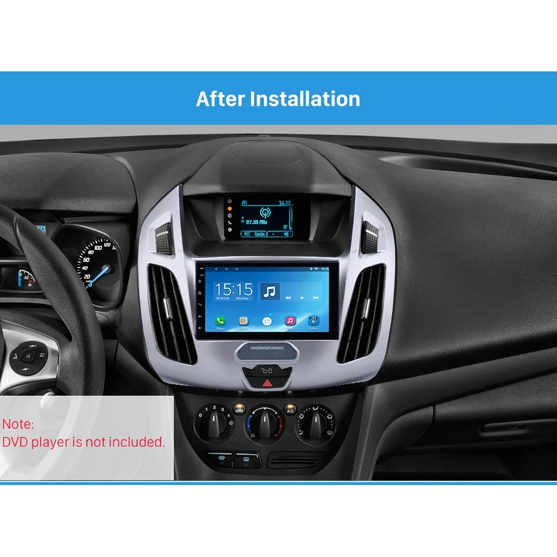 Kit Fascia Radio UGAR Doppio DIN Per Ford Transit Connect E Tourneo Connect 2013
