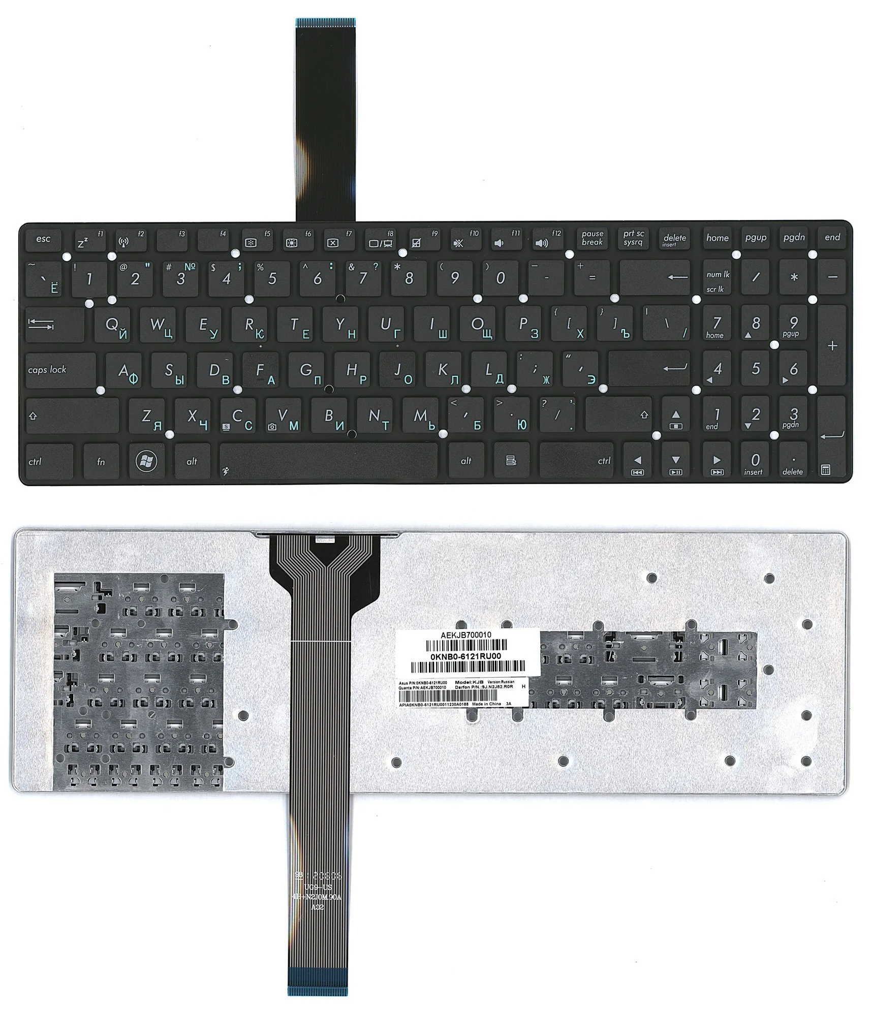 Keyboard for Asus 0knb0-6104ru00 Russian black flat enter | Компьютеры и офис