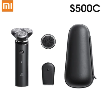 

Xiaomi Mijia Electric Shaver S500 S500C 3 Head Flex Razor Dry Wet Shaving Washable Portable Beard Trimmer Face Cleansing 3 In 1