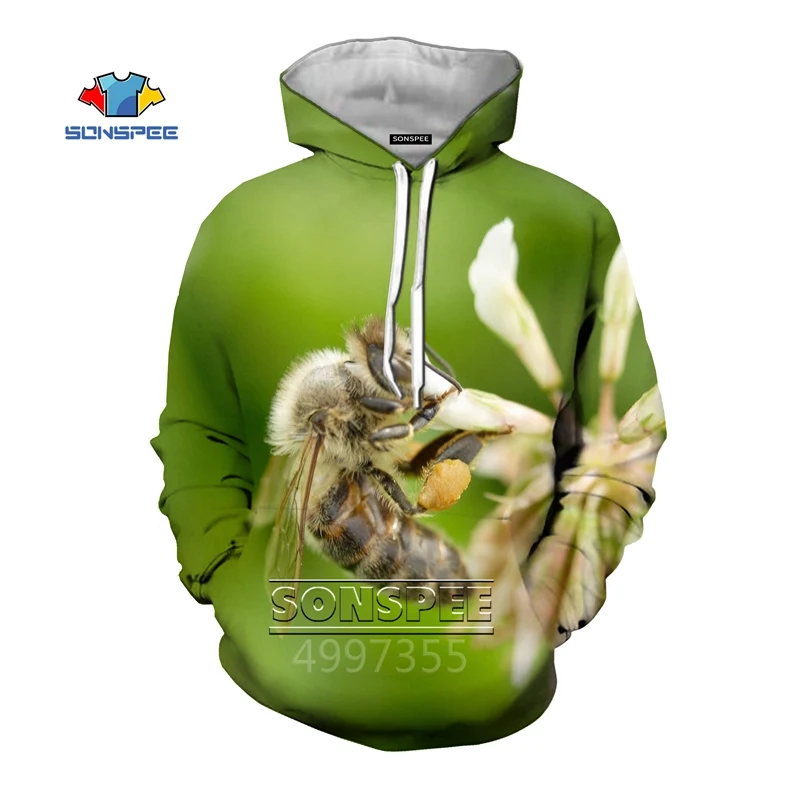 9 SONSPEE bees/осенние модные толстовки для мальчиков и девочек-подростков с 3D принтом; Толстовка для отдыха; уличная одежда; Топ; пуловер для детей; C163 - Цвет: 9
