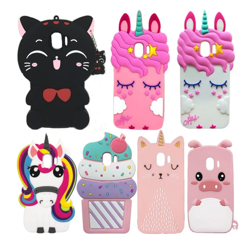 For Samsung Galaxy J2 Pro 18 Case For Samsung J2 Pro 18 J250f Case Silicon Soft 3d Cute Cartoon Phone Cover J2 Pro J250 18 Phone Case Covers Aliexpress