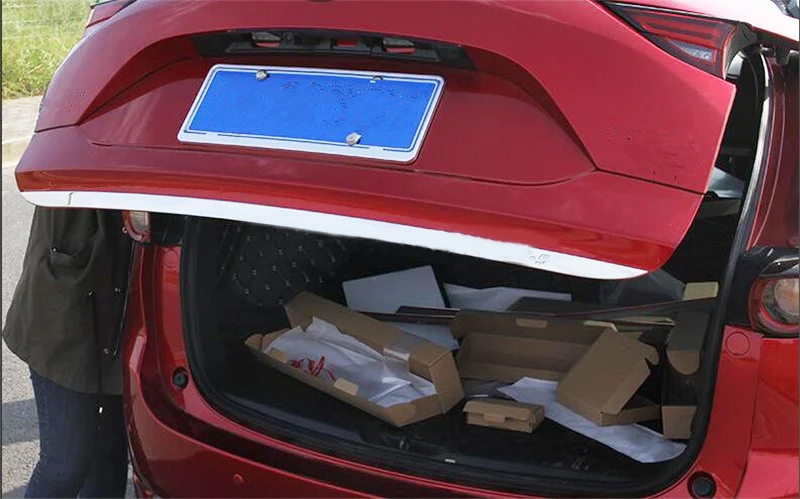 Silver Psler Car Rear Trunk Wing Spoiler Cover Trim for CHR 2018