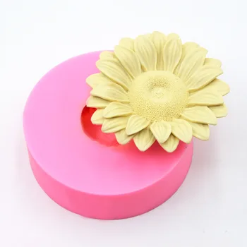 

3D Flower Soap Mold Sunflower Fondant Cake Silicone Mold Cake Decorating Tools Chocolate Birthday Cake Mold DIY Baking Tools