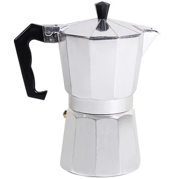 

Mocha Latte Coffee Maker Italian Moka Espresso Coffee Maker Percolator Pot 6 Cup Stovetop Coffee Maker