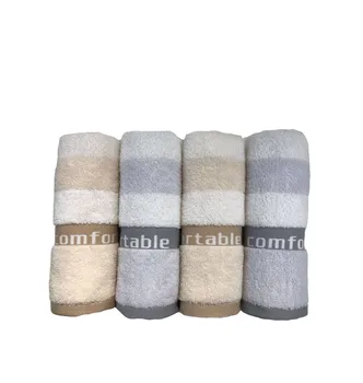 

Cotton Striped Face Towel 34*74cm Combing Maternal and Child for Soft Water Absorption Skin High Bathroom Home Textile