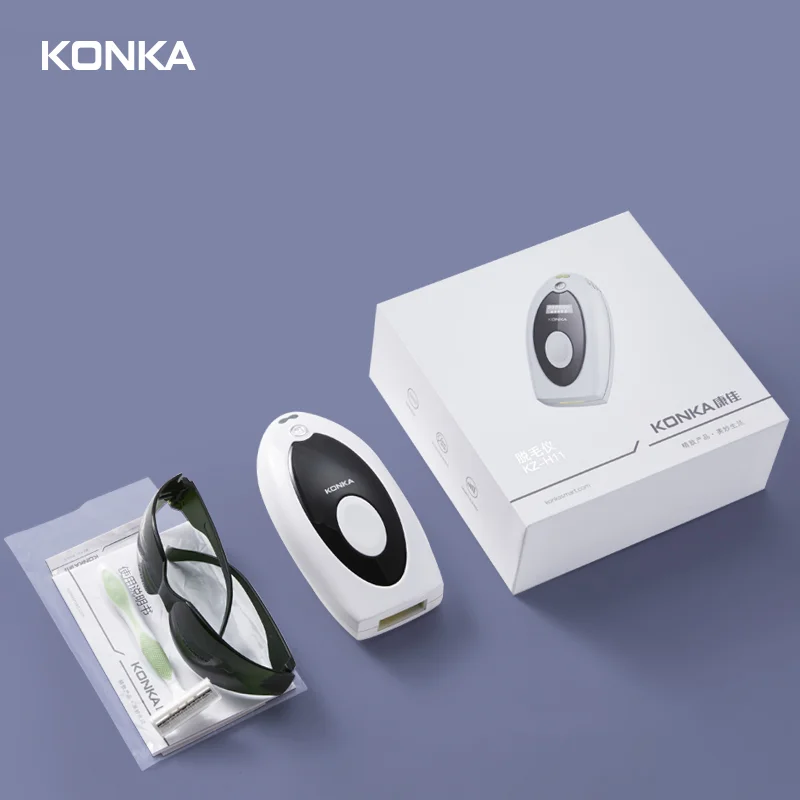 

KONKA IPL Laser Epilator 500000 flash professional Permanent Painless Depilator LCD Laser Hair Remover for Women and Man