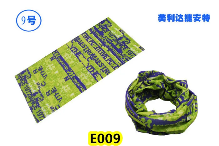 E009 Scarf Мужской шарф, бандана для езды на Хэллоуин, женский платок, лыжная маска с черепом, маска на половину лица, шарф-призрак, шарф на шею, шарфы для походов, волшебный шарф, Вечерние Маски - Цвет: E009 Scarf