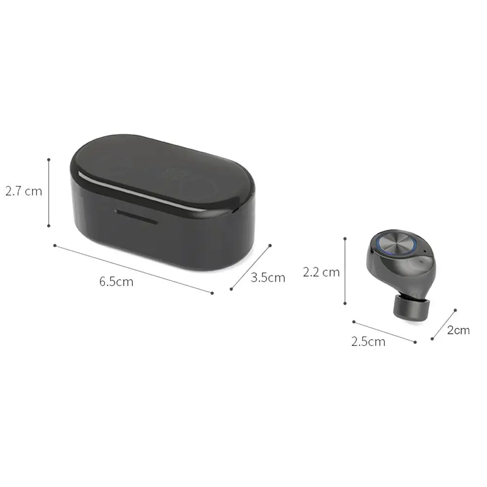 TW80 Bluetooth 5,0, Беспроводная стереогарнитура, светодиодный, цифровой дисплей, TWS, HiFi, спортивные наушники, свободные руки, HD вызов, мини невидимые наушники