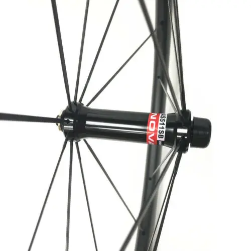 Stock Clearance 3K glossy Road Carbon Wheels 700c Bicycle Wheelset tubular Novatec AS511 FS522 Hub aero Spoke road bike wheelset