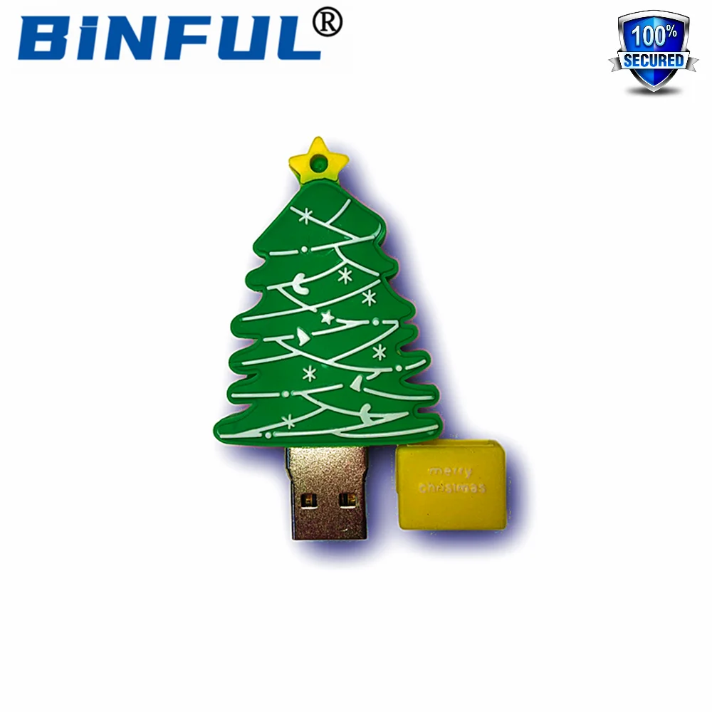 BINFUL подлинный USB 3 0 Рождественская елка usb флэш накопитель мультфильм 8G 16G 32G 64G 128G