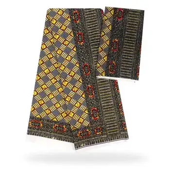 

Wholesale Imitated Silk Fabric African Print Fabric African Fabric Best Quality Nigerian Ankara Fabrics African Wax Prints SM30