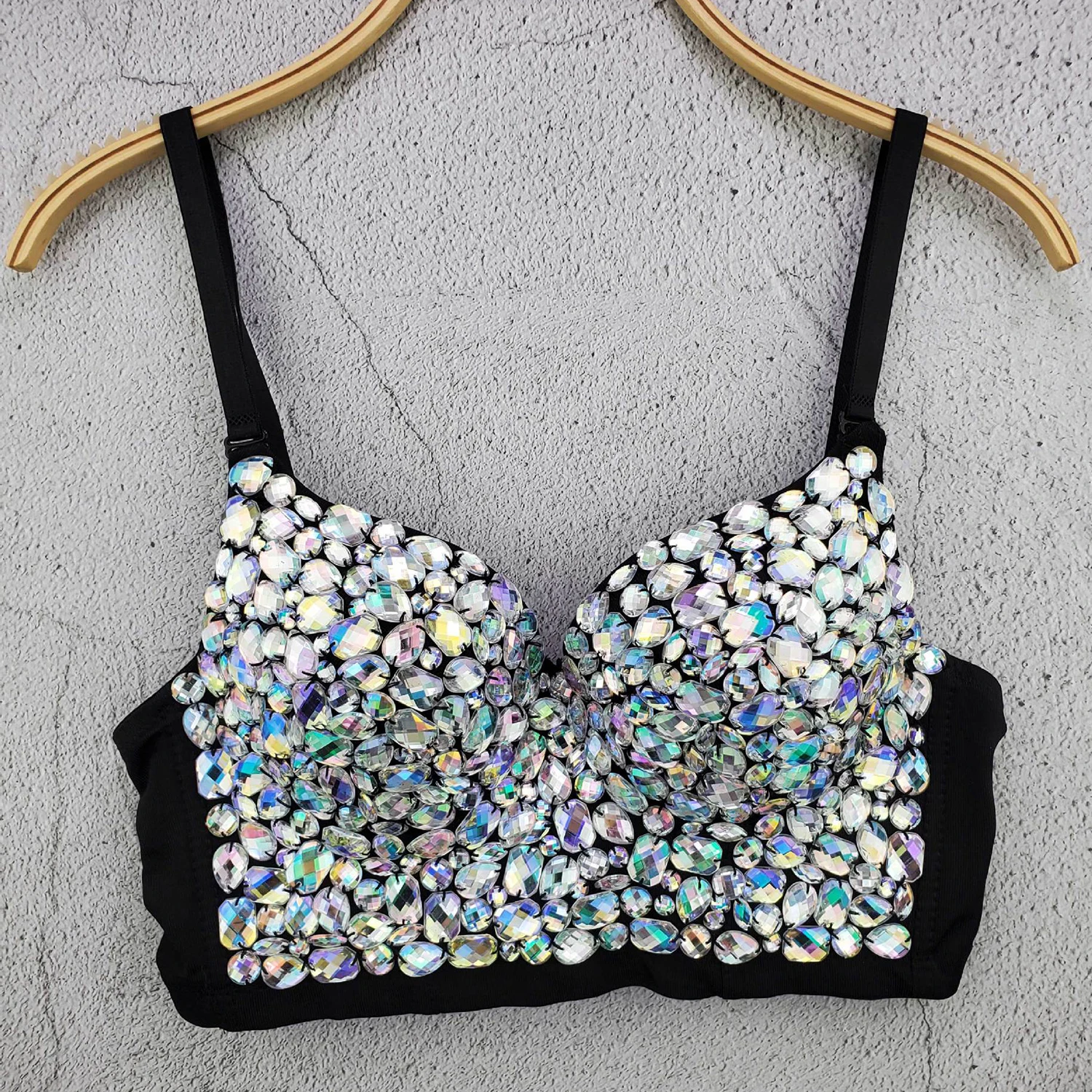 2020 блестящие стразы укороченный топ ювелирное изделие с низким вырезом на спине
