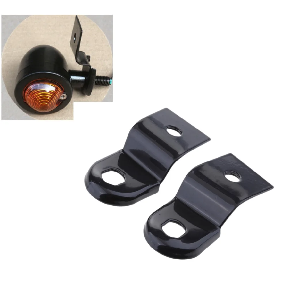 Front/Rear Turn Signal Fork Clamps Shock Bracket Relocater Holder - Black | Автомобили и мотоциклы