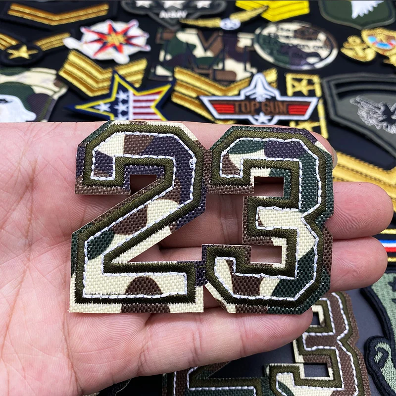 36Pcs/Lot Army Military Patches Embroidery iron on sewing Flag American Air force Army Badges for clothing accessories