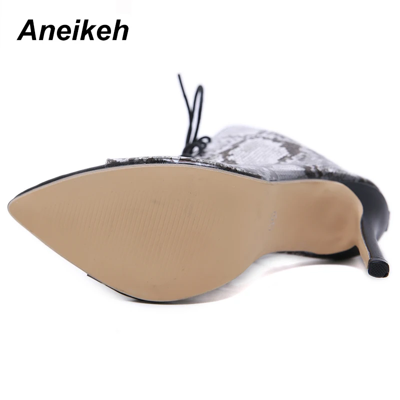 Aneikeh/Босоножки; женские туфли-лодочки на высоком каблуке; летние туфли из прозрачного ПВХ с открытым носком; пикантные вечерние женские ботильоны с перекрестными ремешками для ночного клуба