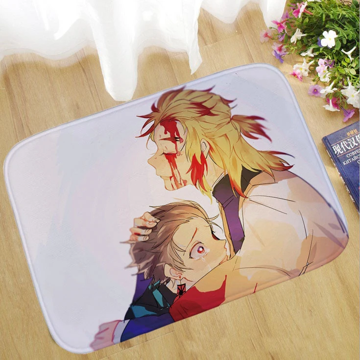 D004 Мультяшный Демон-убийца: Kimetsu no Yaiba Hobby домашний коврик для гостиной, спальни, коврик для ванной - Цвет: D004