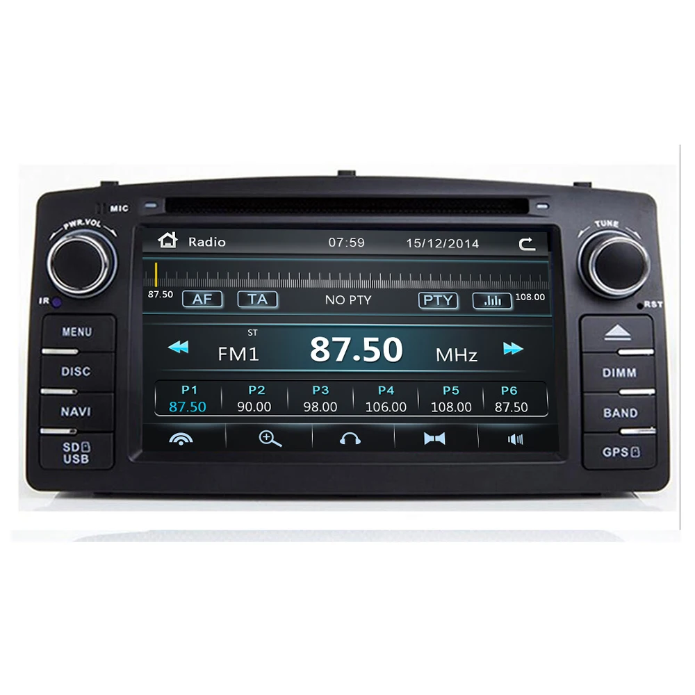 Best 2 Din Car DVD Player For Toyota Corolla E120 BYD F3 2000 2005 2006 GPS Radio Multimedia