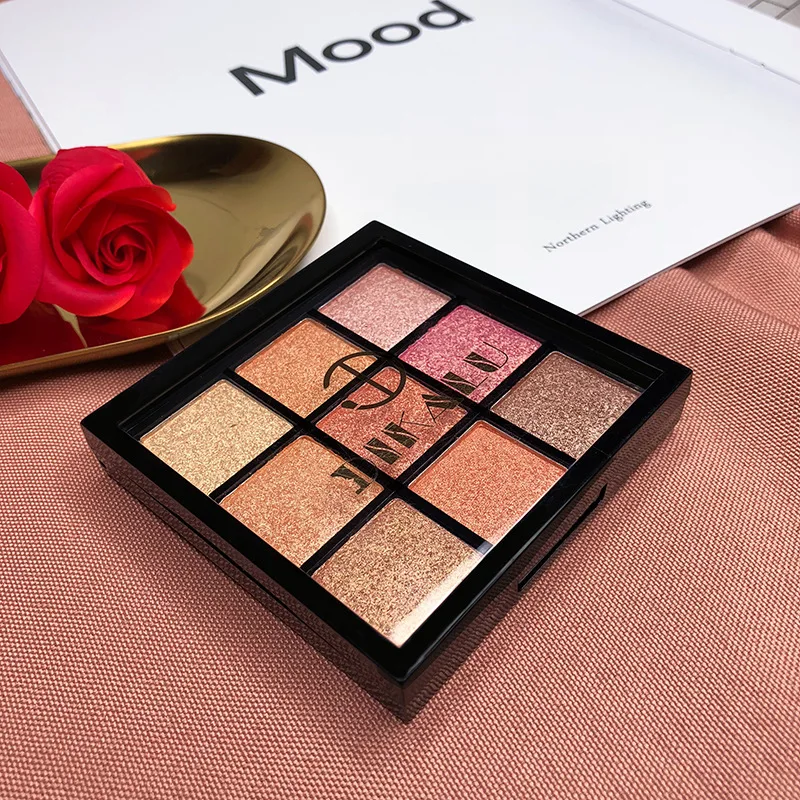 9 Color Eyeshadow Make Up Palette Shimmer Metallic Eye Shadow Powder Waterproof Nude Glow Pigment Beauty Makeup Cosmetic TSLM2 - Цвет: 1pcs