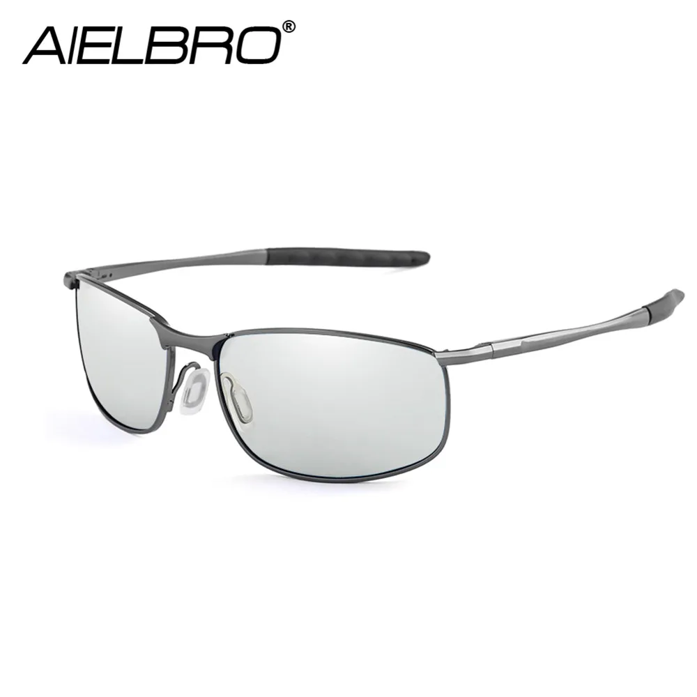 AIELBRO New Sunglasses Men Sunglasses Women 2020 Male Change Color Cycling Sunglasses Photochromic Polarizing Glasses