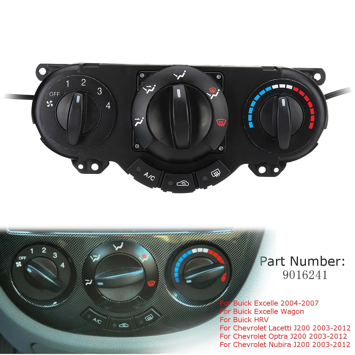 9016241 автомобильный обогреватель A/C панель контроля климата для Buick Excelle HRV Chevrolet