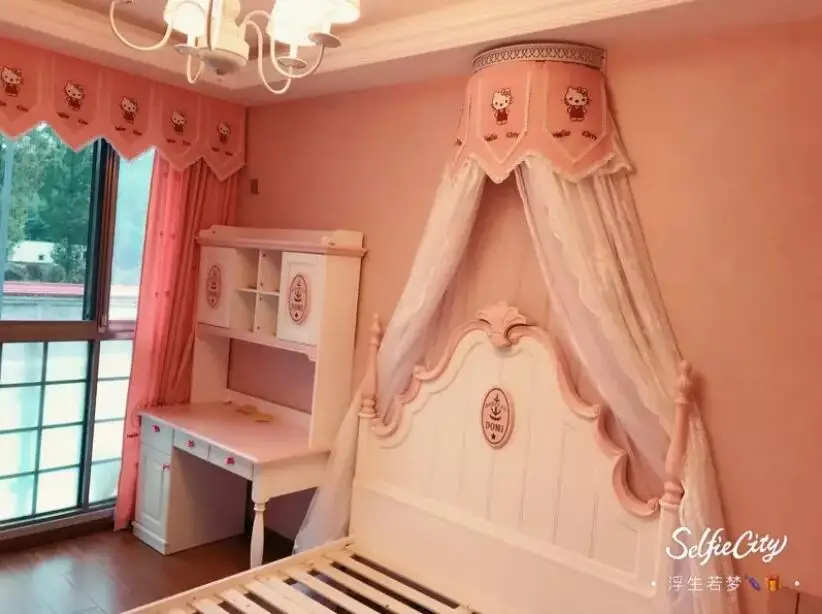 

European style rural iron princess bed curtain frame curtain head curtain cloth display stand mosquito net frame with hook
