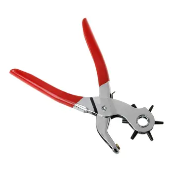 

Leather Belt Hole Punch Drill Plier Eyelet Spin Sewing Machine Leathercraft Bag Tool Strap Puncher For Home Use