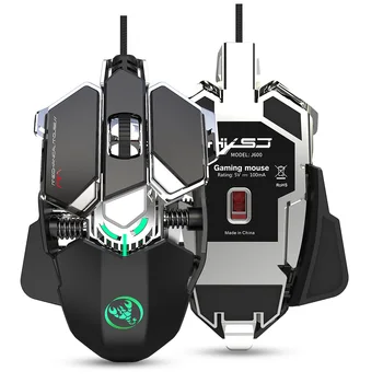 

RGB Gaming Mouse 6400 DPI High Precision Wired USB Computer Mause Mouse Gamer 9 Keys Programmable Macros Define Game Mice Mouse