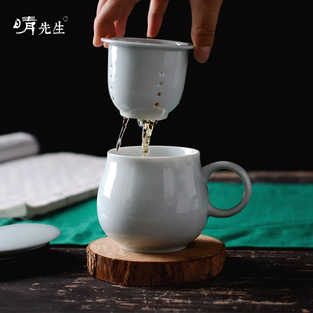 

Tuba Teacup Ceramics Jindezhen Manual Tea Set Ching To Work In An Office Cup Bring Cover Too Follicular Teacup Can