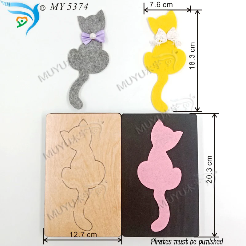 

White cat new wooden mould cutting dies for scrapbooking Thickness-15.8mm