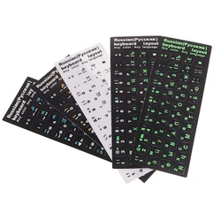 Pegatinas de teclado con letras rusas para ordenador portátil, cubiertas de teclado de escritorio, pegatinas de Rusia para portátiles, nuevas
