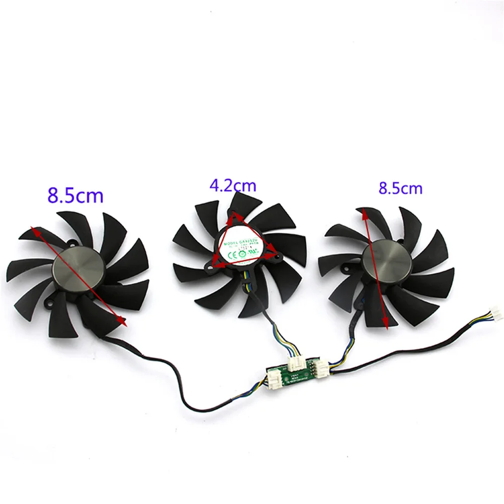 Вентилятор Охлаждения видеокарты GA92S2U 4-контактный кулер для ZOTAC GTX1080Ti AMP!