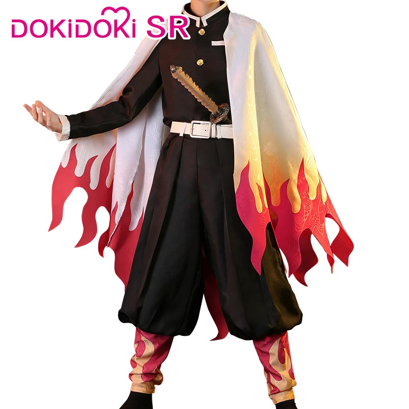 DokiDoki-SR аниме Demon Slayer: Kimetsu no Yaiba Косплей Rengoku Kyoujurou костюм мужской костюм Kimetsu no Yaiba Косплей