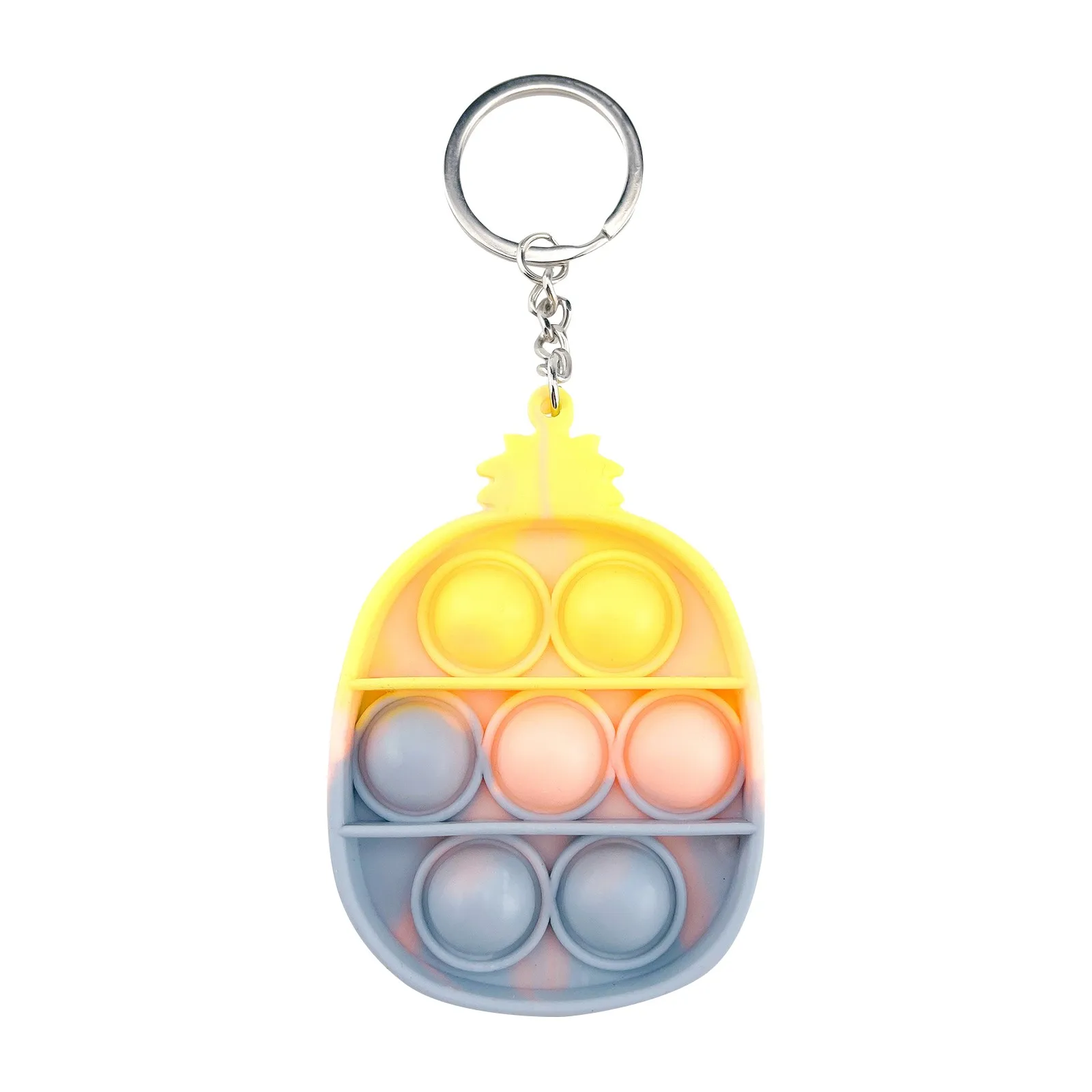 Mini Pops Simple Dimple Keychain Its Push Bubble Anxiety Sensory Fidget Toy Anti Stress Relief For Autism Adults Key Chain Toys nedo stress ball Squeeze Toys