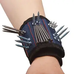 Sac à outils Portable bracelet magnétique d'électricien outil de rangement porte vis de ceinture de poignet 3 couleurs au choix 